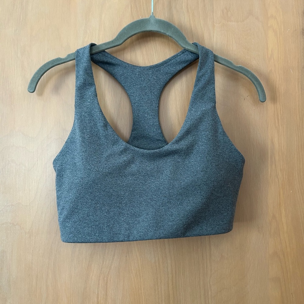 Old Navy Gray Racerback Sports Bra
